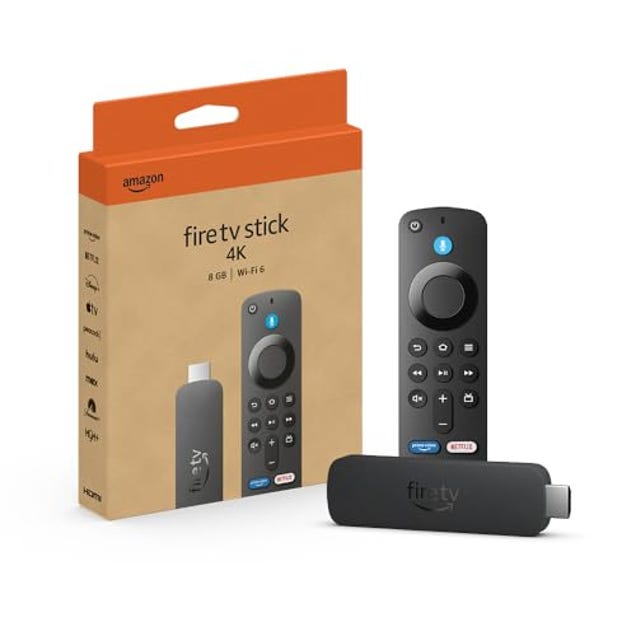 Amazon Fire TV Stick 4K (newest model) with AI-powered Fire TV Search, Now 20% Off